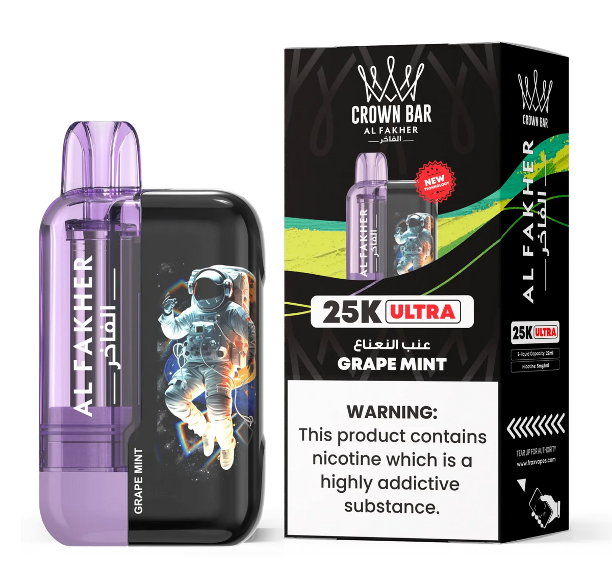 AL FAKHER CROWN BAR ULTRA DISPOSABLE 25000 PUFFS