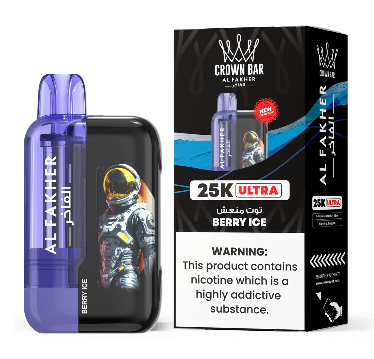 AL FAKHER CROWN BAR ULTRA DISPOSABLE 25000 PUFFS