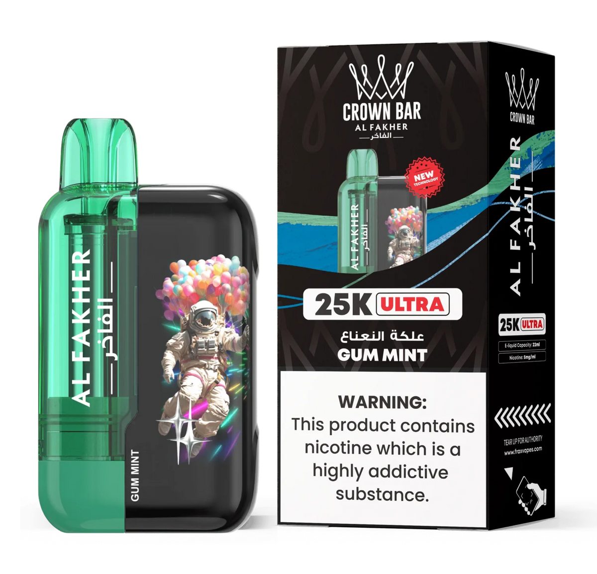 AL FAKHER CROWN BAR ULTRA DISPOSABLE 25000 PUFFS