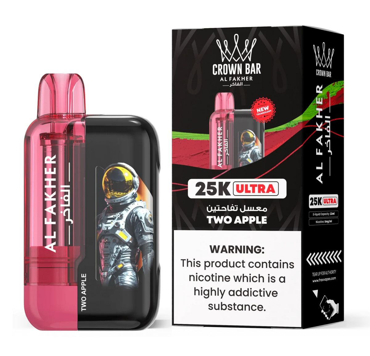 AL FAKHER CROWN BAR ULTRA DISPOSABLE 25000 PUFFS