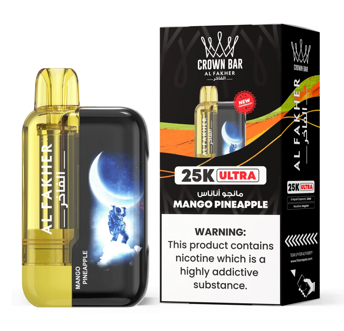 AL FAKHER CROWN BAR ULTRA DISPOSABLE 25000 PUFFS
