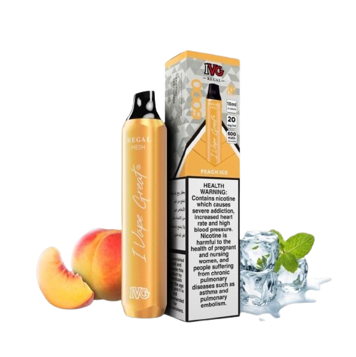 PEACH ICE IVG REGAL DISPOSABLE 6000 PUFFS