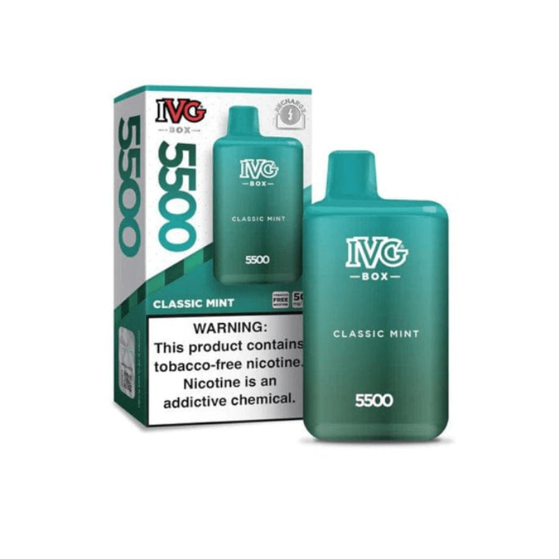 CLASSIC MINT - IVG BAR BOX DISPOSABLE | 5500 PUFFS
