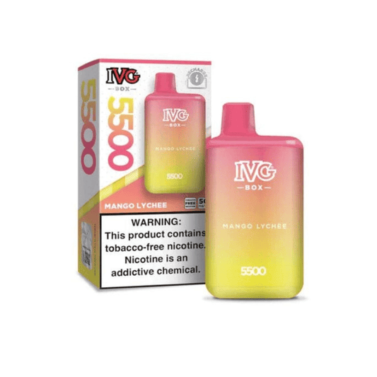 MANGO LYCHEE ICED IVG BAR BOX 5500 PUFFS DISPOSABLE