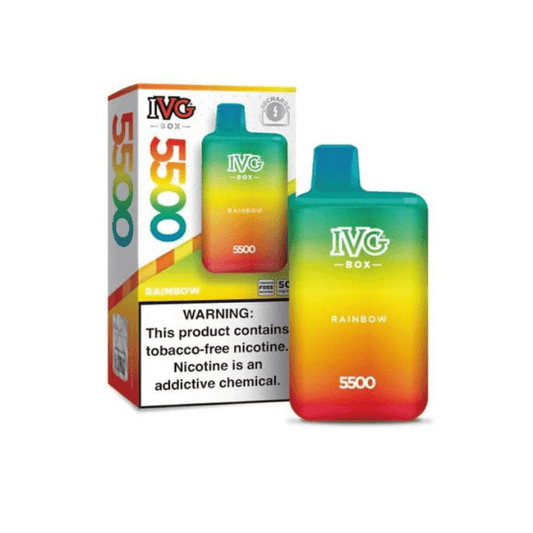 RAINBOW ICED IVG BAR BOX 5500 PUFFS DISPOSABLE
