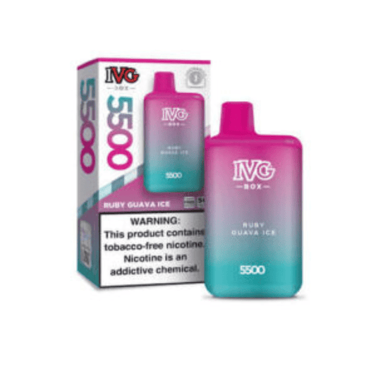RUBY GUAVA ICED IVG BAR BOX DISPOSABLE 5500 PUFFS