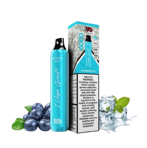 BLUEBERRY ICE IVG REGAL DISPOSABLE 6000 PUFFS
