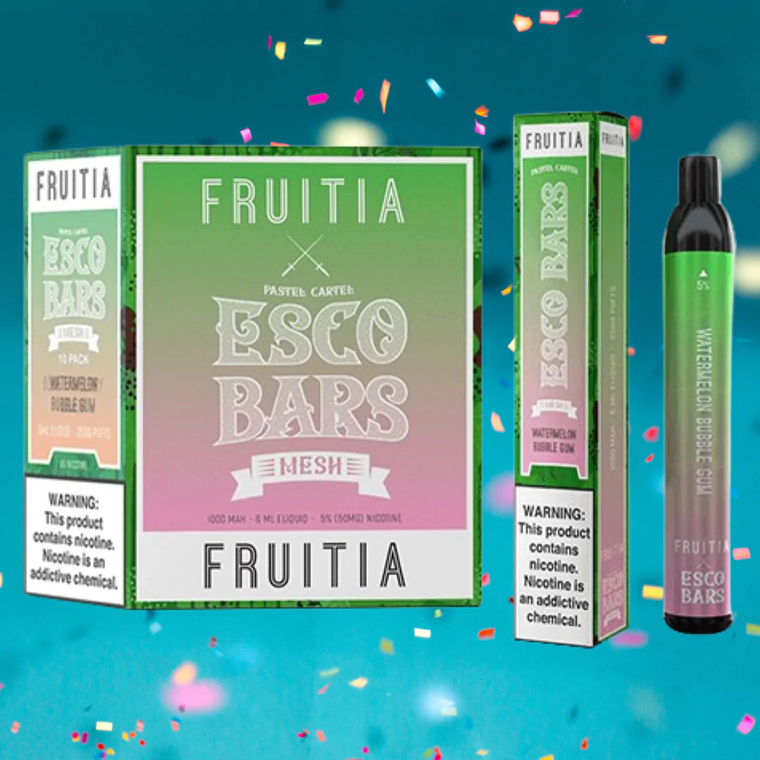 WATERMELON BUBBLEGUM â€“ ESCOBAR FRUITIA SERIES DISPOSABLE VAPE | 2500 PUFFS