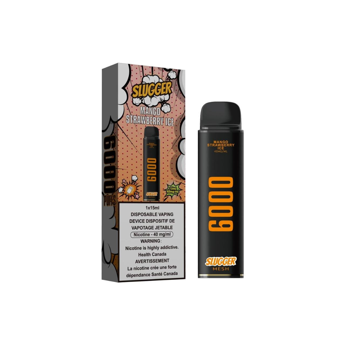 MANGO STRAWBERRY ICE SLUGGER DISPOSABLE 6000 PUFFS