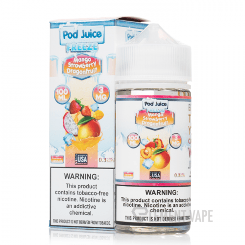 MANGO STRAWBERRY DRAGONFRUIT FREEZE | Pod juice 100ml
