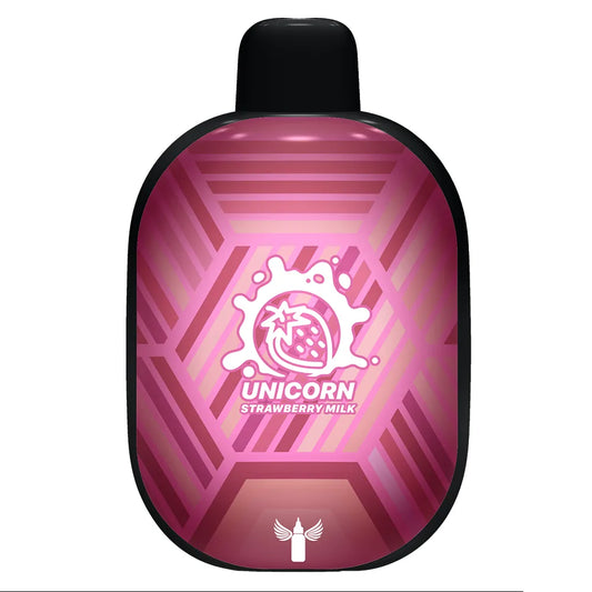UNICORN STRAWBERRY MILK DR VAPES PANTHER BAR DISPOSABLES 5500 PUFFS
