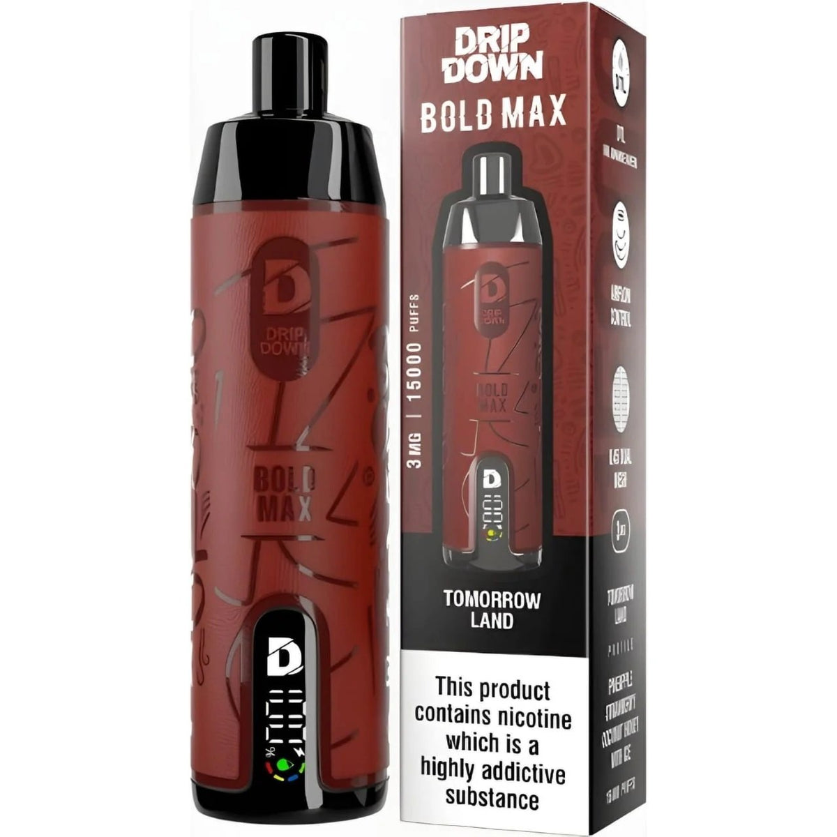 TOMORROW LAND DRIP DOWN BOLD MAX DISPOSABLE 15000 PUFFS
