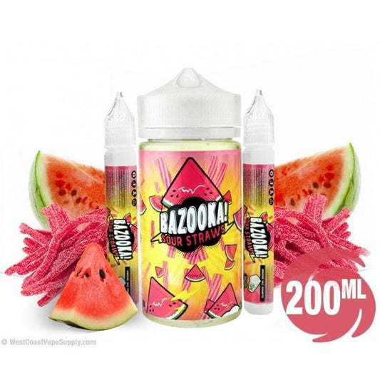 WATERMELON SOURSTRAWS - BAZOOKA | 200ML