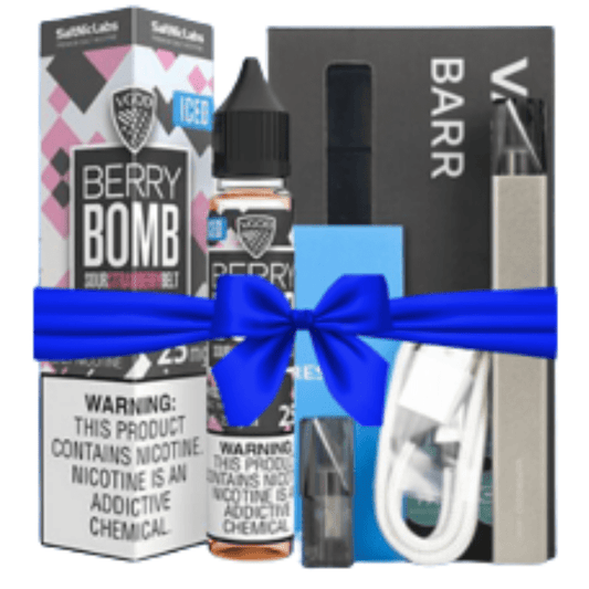 VAPORESSO BARR POD KIT + ANY VGOD SALTNIC 30ML