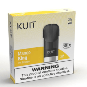 <h1>MANGO KING POD KUIT PRO POD</h1> The Mango King Pod for the Kuit Pro device reigns supreme as a tantalizing blend of tropical indulgence, offering a rich and exotic vaping experience fit for royalty. Crafted with precision, this pod captures the essence of ripe mangoes in all their glory, delivering a burst of sweet and tangy flavor with every inhale. With each puff, you're treated to the succulent sweetness of perfectly ripened mangoes, transporting you to a sun-drenched paradise with every draw. The Mango King Pod encapsulates the essence of tropical indulgence, making it a favorite among vapers seeking a taste of the exotic. <strong>YOU CAN EXPLORE MORE KUIT PODS <a href="https://rockstarvapor.co/product-category/prefilled-pods-pakistan/buy-kuit-pods-online-in-pakistan/">HERE!</a></strong> <p class="selectable-text copyable-text iq0m558w g0rxnol2" dir="ltr"><span class="selectable-text copyable-text">At Rockstar, we believe every purchase is an experience of convenience, quality, and satisfaction.</span></p> <p class="selectable-text copyable-text iq0m558w g0rxnol2" dir="ltr"><span class="selectable-text copyable-text jv8stmnn">*</span><b><strong class="selectable-text copyable-text nbipi2bn">Price Match Guarantee:</strong></b><span class="selectable-text copyable-text jv8stmnn">*</span><span class="selectable-text copyable-text"> We’re committed to offering you the best value on your purchases. If you find a lower price on an identical item from a competitor, simply let us know, and we’ll beat it.</span></p> <p class="selectable-text copyable-text iq0m558w g0rxnol2" dir="ltr"><span class="selectable-text copyable-text">Shop with confidence, knowing that you’re getting the best deal possible. Enjoy the ease of browsing and purchasing from the comfort of your home, Explore our catalog, place order, and get doorstep delivery. Our knowledgeable and friendly team is here to assist you with your order to make your shopping enjoyable,</span></p> <p class="selectable-text copyable-text iq0m558w g0rxnol2" dir="ltr"><span class="selectable-text copyable-text">We are located just around the corner in <a href="https://www.google.com/maps?ll=24.797475,67.044777&z=16&t=m&hl=en&gl=US&mapclient=embed&cid=3248600491974334453" target="_blank" rel="noopener">DHA Phase 5</a> & <a href="https://www.google.com/maps/place/Rockstar+Vapor+Co+-+Clifton+(Vape+Store)/@24.8271319,67.0278464,17z/data=!4m14!1m7!3m6!1s0x3eb33d243236324b:0xaa9b07f8edc863c0!2sRockstar+Vapor+Co+-+Clifton+(Vape+Store)!8m2!3d24.8271319!4d67.0304213!16s%2Fg%2F11twsg4yj7!3m5!1s0x3eb33d243236324b:0xaa9b07f8edc863c0!8m2!3d24.8271319!4d67.0304213!16s%2Fg%2F11twsg4yj7?entry=tt" target="_blank" rel="noopener">Clifton Boat Basin</a>, any of our store is your go-to spot for the latest vape gear, trendsetting flavors, and a vibe that’s as chill as it gets.</span></p> Mango King 3% Kuit Pro Pakistan