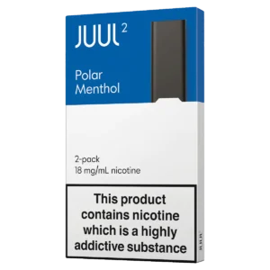 <h1>POLAR MENTHOL JUUL 2 PODS</h1> Each pack contains two Polar Menthol pods with an 18mg/mL nicotine strength. JUUL2 pods are only compatible with the JUUL2 Device. Pods are blended and filled in the USA using high-quality ingredients, providing a uniquely satisfying experience designed for adult smokers. JUUL2 e-liquid pods contain a proprietary formulation which includes Vegetable glycerin, Propylene glycol, Water, Nicotine, Benzoic acid and flavourings. Also contains peppermint oil, l-carvone, and peppermint oil terpeneless. May produce an allergic reaction. You should not use this product if you are allergic to nicotine or to any other ingredient that it contains. See JUUL 2 pods packaging for additional ingredient and safety information. <strong>YOU CAN EXPLORE MORE JUUL PODS <a href="https://rockstarvapor.co/product-category/juul-pakistan/" target="_blank" rel="noopener">HERE!</a></strong> <p class="selectable-text copyable-text iq0m558w g0rxnol2" dir="ltr"><span class="selectable-text copyable-text">At Rockstar, we believe every purchase is an experience of convenience, quality, and satisfaction.</span></p> <p class="selectable-text copyable-text iq0m558w g0rxnol2" dir="ltr"><span class="selectable-text copyable-text jv8stmnn">*</span><b><strong class="selectable-text copyable-text nbipi2bn">Price Match Guarantee:</strong></b><span class="selectable-text copyable-text jv8stmnn">*</span><span class="selectable-text copyable-text"> We’re committed to offering you the best value on your purchases. If you find a lower price on an identical item from a competitor, simply let us know, and we’ll beat it.</span></p> <p class="selectable-text copyable-text iq0m558w g0rxnol2" dir="ltr"><span class="selectable-text copyable-text">Shop with confidence, knowing that you’re getting the best deal possible. Enjoy the ease of browsing and purchasing from the comfort of your home, Explore our catalog, place order, and get doorstep delivery. Our knowledgeable and friendly team is here to assist you with your order to make your shopping enjoyable,</span></p> <p class="selectable-text copyable-text iq0m558w g0rxnol2" dir="ltr"><span class="selectable-text copyable-text">We are located just around the corner in <a href="https://www.google.com/maps?ll=24.797475,67.044777&z=16&t=m&hl=en&gl=US&mapclient=embed&cid=3248600491974334453" target="_blank" rel="noopener">DHA Phase 5</a> & <a href="https://www.google.com/maps/place/Rockstar+Vapor+Co+-+Clifton+(Vape+Store)/@24.8271319,67.0278464,17z/data=!4m14!1m7!3m6!1s0x3eb33d243236324b:0xaa9b07f8edc863c0!2sRockstar+Vapor+Co+-+Clifton+(Vape+Store)!8m2!3d24.8271319!4d67.0304213!16s%2Fg%2F11twsg4yj7!3m5!1s0x3eb33d243236324b:0xaa9b07f8edc863c0!8m2!3d24.8271319!4d67.0304213!16s%2Fg%2F11twsg4yj7?entry=tt" target="_blank" rel="noopener">Clifton Boat Basin</a>, any of our store is your go-to spot for the latest vape gear, trendsetting flavors, and a vibe that’s as chill as it gets.</span></p> POLAR MENTHOL JUUL 2 PODS