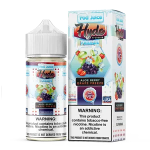 <h1>ALOE BERRY GRAPE FREEZE POD JUICE HYDE X 30ML</h1> The Aloe Berry Grape Freeze Pod Juice by Hyde X in a 30ml bottle is a tantalizing blend designed to invigorate your vaping experience. This e-liquid combines the soothing essence of aloe vera with the sweet and tart flavors of berries and grapes, creating a refreshing and well-balanced taste profile. Hyde X is renowned for its commitment to quality and flavor, ensuring that each puff delivers a smooth and satisfying vaping experience. The addition of a cooling menthol effect enhances the overall sensation, making it perfect for those who enjoy a refreshing and icy twist in their vape. <strong>YOU CAN EXPLORE MORE POD JUICE FLAVORS <a href="https://rockstarvapor.co/product-category/e-liquids/salt-nic-in-pakistan/best-pod-juice-pakistan/" target="_blank" rel="noopener">HERE!</a></strong> <p class="selectable-text copyable-text iq0m558w g0rxnol2" dir="ltr"><span class="selectable-text copyable-text">At Rockstar, we believe every purchase is an experience of convenience, quality, and satisfaction.</span></p> <p class="selectable-text copyable-text iq0m558w g0rxnol2" dir="ltr"><span class="selectable-text copyable-text jv8stmnn">*</span><b><strong class="selectable-text copyable-text nbipi2bn">Price Match Guarantee:</strong></b><span class="selectable-text copyable-text jv8stmnn">*</span><span class="selectable-text copyable-text"> We’re committed to offering you the best value on your purchases. If you find a lower price on an identical item from a competitor, simply let us know, and we’ll beat it.</span></p> <p class="selectable-text copyable-text iq0m558w g0rxnol2" dir="ltr"><span class="selectable-text copyable-text">Shop with confidence, knowing that you’re getting the best deal possible. Enjoy the ease of browsing and purchasing from the comfort of your home, Explore our catalog, place order, and get doorstep delivery. Our knowledgeable and friendly team is here to assist you with your order to make your shopping enjoyable,</span></p> <p class="selectable-text copyable-text iq0m558w g0rxnol2" dir="ltr"><span class="selectable-text copyable-text">We are located just around the corner in <a href="https://www.google.com/maps?ll=24.797475,67.044777&z=16&t=m&hl=en&gl=US&mapclient=embed&cid=3248600491974334453" target="_blank" rel="noopener">DHA Phase 5</a> & <a href="https://www.google.com/maps/place/Rockstar+Vapor+Co+-+Clifton+(Vape+Store)/@24.8271319,67.0278464,17z/data=!4m14!1m7!3m6!1s0x3eb33d243236324b:0xaa9b07f8edc863c0!2sRockstar+Vapor+Co+-+Clifton+(Vape+Store)!8m2!3d24.8271319!4d67.0304213!16s%2Fg%2F11twsg4yj7!3m5!1s0x3eb33d243236324b:0xaa9b07f8edc863c0!8m2!3d24.8271319!4d67.0304213!16s%2Fg%2F11twsg4yj7?entry=tt" target="_blank" rel="noopener">Clifton Boat Basin</a>, any of our store is your go-to spot for the latest vape gear, trendsetting flavors, and a vibe that’s as chill as it gets.</span></p> ALOE BERRY GRAPE FREEZE POD JUICE HYDE X 30ML