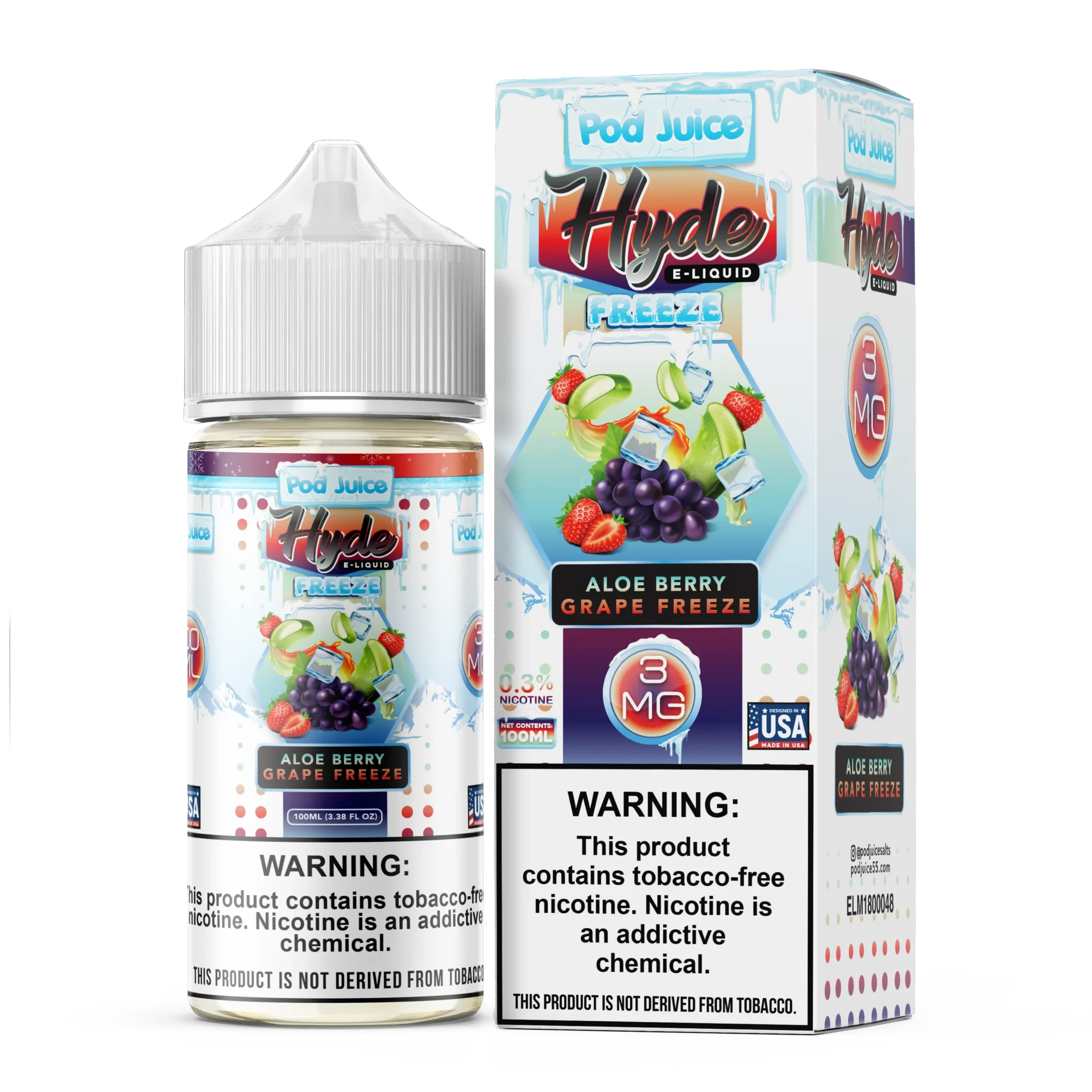 ALOE BERRY GRAPE FREEZE POD JUICE HYDE X 30ML ALOE BERRY GRAPE FREEZE POD JUICE HYDE X 30ML