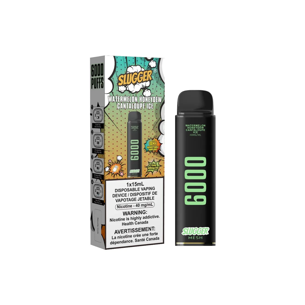 WATERMELON HONEYDEW CANTALOUPE ICE SLUGGER DISPOSABLE WATERMELON HONEYDEW CANTALOUPE ICE SLUGGER DISPOSABLE
