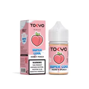 <h1 data-fontsize="20" data-lineheight="37.6px">HONEY PEACH TOKYO SUPER COOL 30ML</h1> <div> Embark on a refreshing journey with <strong>Honey Peach Tokyo Super Cool Series 30ml</strong>, a captivating blend that marries the crisp sweetness of peach and honey with a revitalizing touch of menthol. Crafted with precision and care, this e-liquid offers a delightful vaping experience that will invigorate your senses with every puff. As you inhale, the luscious flavor of juicy peach and honey envelopes your palate, delivering a burst of natural sweetness that is both satisfying and refreshing. Each puff captures the essence of freshly harvested pears, ensuring an authentic and enjoyable taste experience. <strong>Honey Peach Tokyo Super Cool Series 30ml</strong> is crafted with high-quality ingredients and manufactured to the highest standards, ensuring a smooth and satisfying vaping experience every time. Whether you're seeking a momentary escape from the ordinary or simply craving a burst of fruity goodness, this e-liquid is the perfect choice for all-day enjoyment. </div> <h3><strong>YOU CAN EXPLORE MORE TOKYO FLAVORS <a href="https://rockstarvapor.co/product-category/e-liquids/salt-nic-in-pakistan/salt-nic-tokyo-pakistan/" target="_blank" rel="noopener">HERE!</a></strong></h3> <p class="selectable-text copyable-text iq0m558w g0rxnol2" dir="ltr"><span class="selectable-text copyable-text">At Rockstar, we believe every purchase is an experience of convenience, quality, and satisfaction.</span></p> <p class="selectable-text copyable-text iq0m558w g0rxnol2" dir="ltr"><span class="selectable-text copyable-text jv8stmnn">*</span><b><strong class="selectable-text copyable-text nbipi2bn">Price Match Guarantee:</strong></b><span class="selectable-text copyable-text jv8stmnn">*</span><span class="selectable-text copyable-text"> We're committed to offering you the best value on your purchases. If you find a lower price on an identical item from a competitor, simply let us know, and we'll beat it.</span></p> <p class="selectable-text copyable-text iq0m558w g0rxnol2" dir="ltr"><span class="selectable-text copyable-text">Shop with confidence, knowing that you're getting the best deal possible. Enjoy the ease of browsing and purchasing from the comfort of your home, Explore our catalog, place order, and get doorstep delivery. Our knowledgeable and friendly team is here to assist you with your order to make your shopping enjoyable, </span></p> <p class="selectable-text copyable-text iq0m558w g0rxnol2" dir="ltr"><span class="selectable-text copyable-text">We are located just around the corner in <a href="https://www.google.com/maps?ll=24.797475,67.044777&z=16&t=m&hl=en&gl=US&mapclient=embed&cid=3248600491974334453" target="_blank" rel="noopener">DHA Phase 5</a> & <a href="https://www.google.com/maps/place/Rockstar+Vapor+Co+-+Clifton+(Vape+Store)/@24.8271319,67.0278464,17z/data=!4m14!1m7!3m6!1s0x3eb33d243236324b:0xaa9b07f8edc863c0!2sRockstar+Vapor+Co+-+Clifton+(Vape+Store)!8m2!3d24.8271319!4d67.0304213!16s%2Fg%2F11twsg4yj7!3m5!1s0x3eb33d243236324b:0xaa9b07f8edc863c0!8m2!3d24.8271319!4d67.0304213!16s%2Fg%2F11twsg4yj7?entry=tt" target="_blank" rel="noopener">Clifton Boat Basin</a>, any of our store is your go-to spot for the latest vape gear, trendsetting flavors, and a vibe that’s as chill as it gets.</span></p> HONEY PEACH TOKYO SUPER COOL 30ML