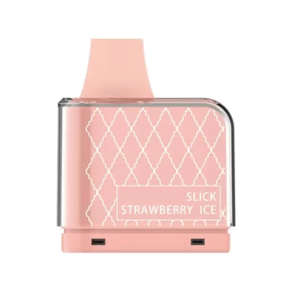 https://rockstarvapor.co/wp-content/uploads/2023/12/Slick-Strawberry-Ice-Rufpuf-Klikit-Disposable-Pod.webp