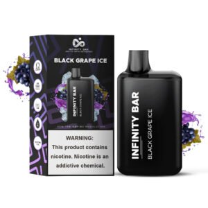 <h1>BLACK GRAPE ICE INFINITY BAR DISPOSABLE</h1> The Black Grape Ice Infinity Bar Disposable Vape is a sleek and stylish vaping device designed for both convenience and performance. Offering up to 5000 puffs, this disposable vape ensures you can enjoy long-lasting flavor without the hassle of refilling or recharging. The Black Grape Ice flavor is a standout feature, delivering a refreshing burst of juicy black grapes complemented by a cool, icy finish. This combination creates a smooth and satisfying vape experience, perfect for those who enjoy a fruity and mentholated blend. <strong>YOU CAN EXPLORE MORE INFINITY BAR DISPOSABLES<a href="https://rockstarvapor.co/product-category/infinity-bar-disposables-5000-puffs/"> HERE!</a></strong> <p class="selectable-text copyable-text iq0m558w g0rxnol2" dir="ltr"><span class="selectable-text copyable-text">At Rockstar, we believe every purchase is an experience of convenience, quality, and satisfaction.</span></p> <p class="selectable-text copyable-text iq0m558w g0rxnol2" dir="ltr"><span class="selectable-text copyable-text jv8stmnn">*</span><b><strong class="selectable-text copyable-text nbipi2bn">Price Match Guarantee:</strong></b><span class="selectable-text copyable-text jv8stmnn">*</span><span class="selectable-text copyable-text"> We’re committed to offering you the best value on your purchases. If you find a lower price on an identical item from a competitor, simply let us know, and we’ll beat it.</span></p> <p class="selectable-text copyable-text iq0m558w g0rxnol2" dir="ltr"><span class="selectable-text copyable-text">Shop with confidence, knowing that you’re getting the best deal possible. Enjoy the ease of browsing and purchasing from the comfort of your home, Explore our catalog, place order, and get doorstep delivery. Our knowledgeable and friendly team is here to assist you with your order to make your shopping enjoyable,</span></p> <p class="selectable-text copyable-text iq0m558w g0rxnol2" dir="ltr"><span class="selectable-text copyable-text">We are located just around the corner in <a href="https://www.google.com/maps?ll=24.797475,67.044777&z=16&t=m&hl=en&gl=US&mapclient=embed&cid=3248600491974334453" target="_blank" rel="noopener">DHA Phase 5</a> & <a href="https://www.google.com/maps/place/Rockstar+Vapor+Co+-+Clifton+(Vape+Store)/@24.8271319,67.0278464,17z/data=!4m14!1m7!3m6!1s0x3eb33d243236324b:0xaa9b07f8edc863c0!2sRockstar+Vapor+Co+-+Clifton+(Vape+Store)!8m2!3d24.8271319!4d67.0304213!16s%2Fg%2F11twsg4yj7!3m5!1s0x3eb33d243236324b:0xaa9b07f8edc863c0!8m2!3d24.8271319!4d67.0304213!16s%2Fg%2F11twsg4yj7?entry=tt" target="_blank" rel="noopener">Clifton Boat Basin</a>, any of our store is your go-to spot for the latest vape gear, trendsetting flavors, and a vibe that’s as chill as it gets.</span></p> BLACK GRAPE ICE INFINITY BAR DISPOSABLE
