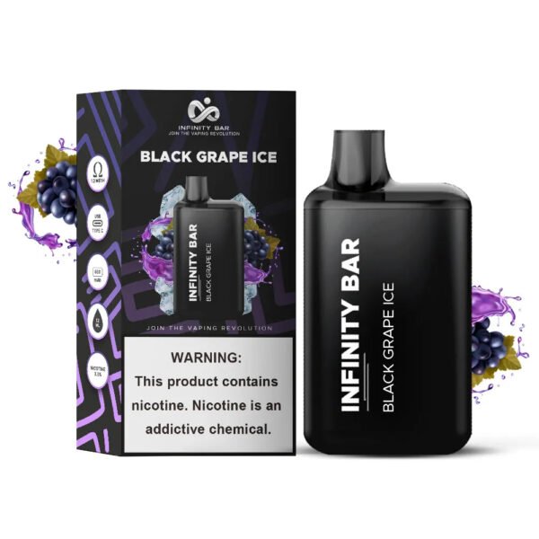 BLACK GRAPE ICE INFINITY BAR DISPOSABLE