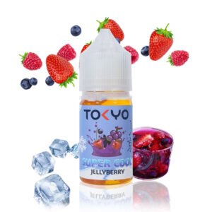 <h1>JELLY BERRY TOKYO SUPER COOL SERIES</h1> JELLY BERRY TOKYO SUPER COOL SERIES 30ML brings together the sweet, tangy burst of mixed berries with a cool, refreshing menthol finish. A fruity and icy vape that’s both smooth and satisfying. <strong>YOU CAN EXPLORE MORE TOKYO E LIQUIDS <a href="https://rockstarvapor.co/product-category/e-liquids/salt-nic-in-pakistan/salt-nic-tokyo-pakistan/">HERE!</a></strong> <p class="selectable-text copyable-text iq0m558w g0rxnol2" dir="ltr"><span class="selectable-text copyable-text">At Rockstar, we believe every purchase is an experience of convenience, quality, and satisfaction.</span></p> <p class="selectable-text copyable-text iq0m558w g0rxnol2" dir="ltr"><span class="selectable-text copyable-text jv8stmnn">*</span><b><strong class="selectable-text copyable-text nbipi2bn">Price Match Guarantee:</strong></b><span class="selectable-text copyable-text jv8stmnn">*</span><span class="selectable-text copyable-text"> We’re committed to offering you the best value on your purchases. If you find a lower price on an identical item from a competitor, simply let us know, and we’ll beat it.</span></p> <p class="selectable-text copyable-text iq0m558w g0rxnol2" dir="ltr"><span class="selectable-text copyable-text">Shop with confidence, knowing that you’re getting the best deal possible. Enjoy the ease of browsing and purchasing from the comfort of your home, Explore our catalog, place order, and get doorstep delivery. Our knowledgeable and friendly team is here to assist you with your order to make your shopping enjoyable,</span></p> <p class="selectable-text copyable-text iq0m558w g0rxnol2" dir="ltr"><span class="selectable-text copyable-text">We are located just around the corner in <a href="https://www.google.com/maps?ll=24.797475,67.044777&z=16&t=m&hl=en&gl=US&mapclient=embed&cid=3248600491974334453" target="_blank" rel="noopener">DHA Phase 5</a> & <a href="https://www.google.com/maps/place/Rockstar+Vapor+Co+-+Clifton+(Vape+Store)/@24.8271319,67.0278464,17z/data=!4m14!1m7!3m6!1s0x3eb33d243236324b:0xaa9b07f8edc863c0!2sRockstar+Vapor+Co+-+Clifton+(Vape+Store)!8m2!3d24.8271319!4d67.0304213!16s%2Fg%2F11twsg4yj7!3m5!1s0x3eb33d243236324b:0xaa9b07f8edc863c0!8m2!3d24.8271319!4d67.0304213!16s%2Fg%2F11twsg4yj7?entry=tt" target="_blank" rel="noopener">Clifton Boat Basin</a>, any of our store is your go-to spot for the latest vape gear, trendsetting flavors, and a vibe that’s as chill as it gets.</span></p> JELLY BERRY TOKYO SUPER COOL SERIES