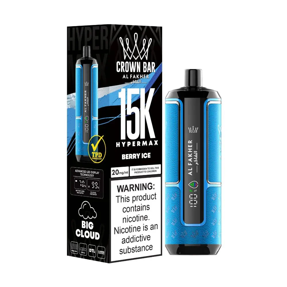 BERRY ICE AL FAKHER CROWN BAR HYPERMAX DISPOSABLE BERRY ICE AL FAKHER CROWN BAR HYPERMAX DISPOSABLE
