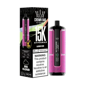 <h1>LUSH ICE AL FAKHER CROWN BAR HYPERMAX DISPOSABLE</h1> Refresh your senses with <strong data-start="163" data-end="217">Berry Ice Al Fakher Crown Bar Hypermax 15000 Puffs</strong> – a perfect blend of sweet mixed berries and icy coolness for long-lasting vaping satisfaction. <strong>YOU CAN EXPLORE MORE AL FAKHER DISPOSABLES <a href="https://rockstarvapor.co/product/lush-ice-al-fakher-crown-bar-disposable-8000-puffs/">HERE!</a></strong> <p class="selectable-text copyable-text iq0m558w g0rxnol2" dir="ltr"><span class="selectable-text copyable-text">At Rockstar, we believe every purchase is an experience of convenience, quality, and satisfaction.</span></p> <p class="selectable-text copyable-text iq0m558w g0rxnol2" dir="ltr"><span class="selectable-text copyable-text jv8stmnn">*</span><b><strong class="selectable-text copyable-text nbipi2bn">Price Match Guarantee:</strong></b><span class="selectable-text copyable-text jv8stmnn">*</span><span class="selectable-text copyable-text"> We’re committed to offering you the best value on your purchases. If you find a lower price on an identical item from a competitor, simply let us know, and we’ll beat it.</span></p> <p class="selectable-text copyable-text iq0m558w g0rxnol2" dir="ltr"><span class="selectable-text copyable-text">Shop with confidence, knowing that you’re getting the best deal possible. Enjoy the ease of browsing and purchasing from the comfort of your home, Explore our catalog, place order, and get doorstep delivery. Our knowledgeable and friendly team is here to assist you with your order to make your shopping enjoyable,</span></p> <p class="selectable-text copyable-text iq0m558w g0rxnol2" dir="ltr"><span class="selectable-text copyable-text">We are located just around the corner in <a href="https://www.google.com/maps?ll=24.797475,67.044777&z=16&t=m&hl=en&gl=US&mapclient=embed&cid=3248600491974334453" target="_blank" rel="noopener">DHA Phase 5</a> & <a href="https://www.google.com/maps/place/Rockstar+Vapor+Co+-+Clifton+(Vape+Store)/@24.8271319,67.0278464,17z/data=!4m14!1m7!3m6!1s0x3eb33d243236324b:0xaa9b07f8edc863c0!2sRockstar+Vapor+Co+-+Clifton+(Vape+Store)!8m2!3d24.8271319!4d67.0304213!16s%2Fg%2F11twsg4yj7!3m5!1s0x3eb33d243236324b:0xaa9b07f8edc863c0!8m2!3d24.8271319!4d67.0304213!16s%2Fg%2F11twsg4yj7?entry=tt" target="_blank" rel="noopener">Clifton Boat Basin</a>, any of our store is your go-to spot for the latest vape gear, trendsetting flavors, and a vibe that’s as chill as it gets.</span></p> LUSH ICE AL FAKHER CROWN BAR HYPERMAX DISPOSABLE