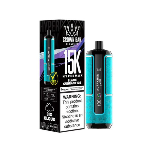 BLACKCURRANT ICE AL FAKHER CROWN BAR HYPERMAX DISPOSABLE