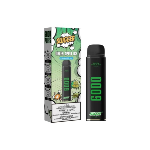 GREEN APPLE ICE SLUGGER DISPOSABLE