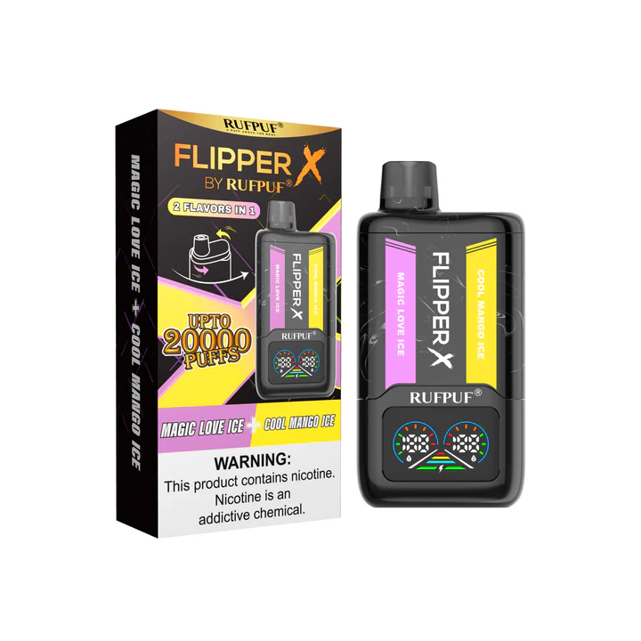 MAGIC LOVE AND COOL MANGO ICE RUFPUF FLIPPER X DISPOSABLE