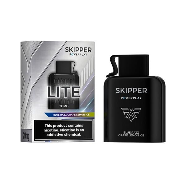 BLUE RAZZ GRAPE LEMON ICE SKIPPER POWERPLAY LITE